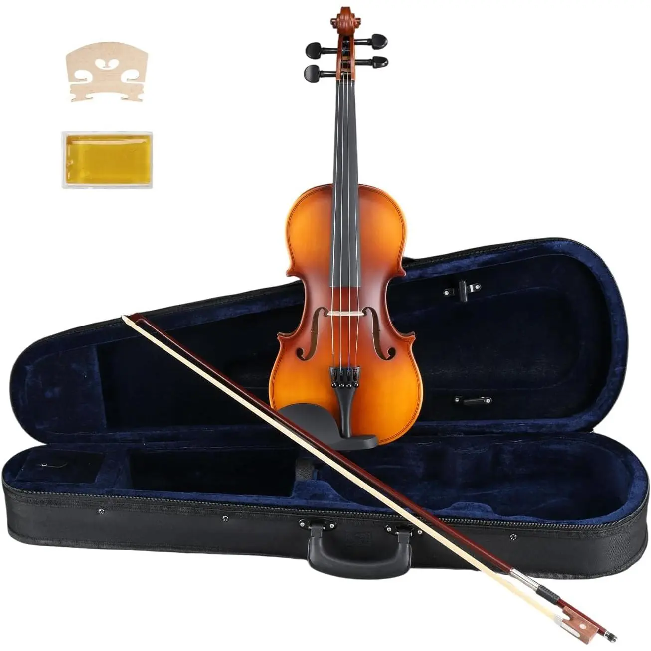 GlARRY GV104 Full Size Violin/Fiddle Complete Kit for Beginners & Students - All-in-One Set Includes Hard Case, Bow, Rosin, Step-by-Step Manual tiktokshopbacktoschool