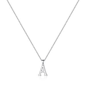 Turandoss S925 Sterling Silver Dainty Initial Necklaces Unisex – Hypoallergenic A-Z Letter Pendant, Minimalist Jewelry Gift for Her