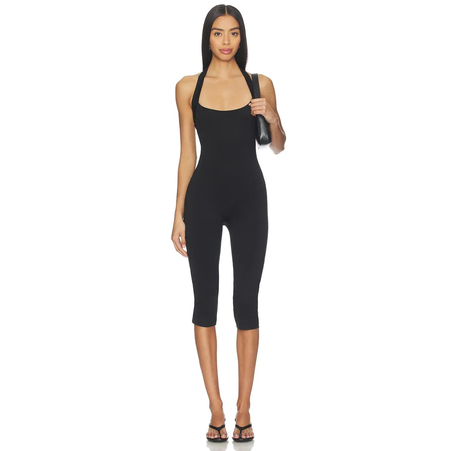 superdown Niomie Capri Jumpsuit in Black