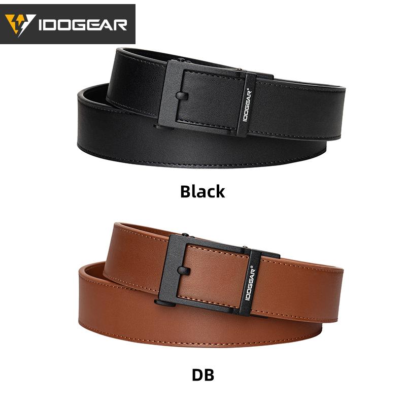 IDOGEAR Men's 1.5" EDC Belts Genuine Leather Casual CCW Belt 3435 Buckle Fashionable Metal Buckle for Outdoor Sport Workwear SpringStatements
