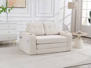 2 in 1 Convertible Sofa Bed Expandable Double Fold Out Floor  with Pillows Modern Multifunctional Sleeper Sofa Soft Leisure Accent for Living Room Bedroom Lounge Small Space Home Furniture viral couch b boneless