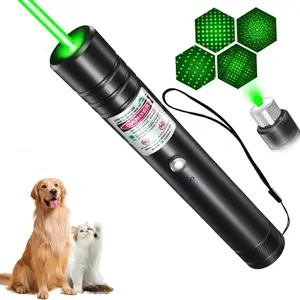 USB  Rechargeable Pet Laser Toy, Laser Pointer, Low Power Safe Design, Interactive Wall Projection, Indoor Outdoor Use, Includes & Lasers