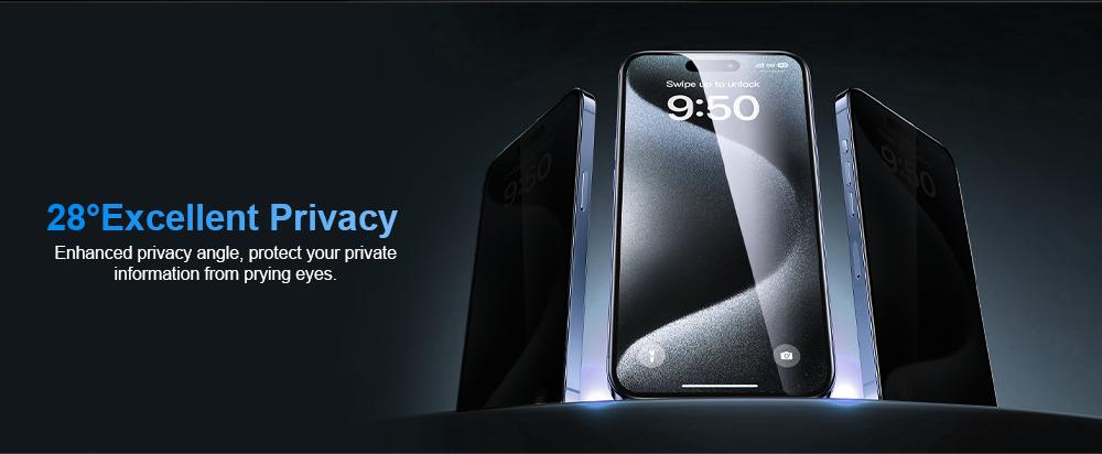 One Fish Privacy Screen Protector Tempered Glass Shockproof Phone Protective Film For Samsung, iPhone,Crystal Clear,  Proof Phone Screen Protector Privacy Screen Protector Protective Phone Accessori.