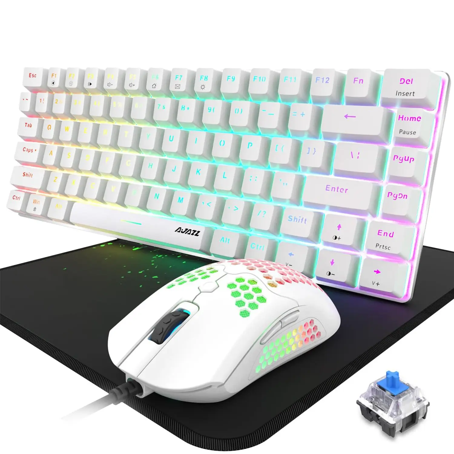 White/Blue Switch(Rainbow LED Backlit)