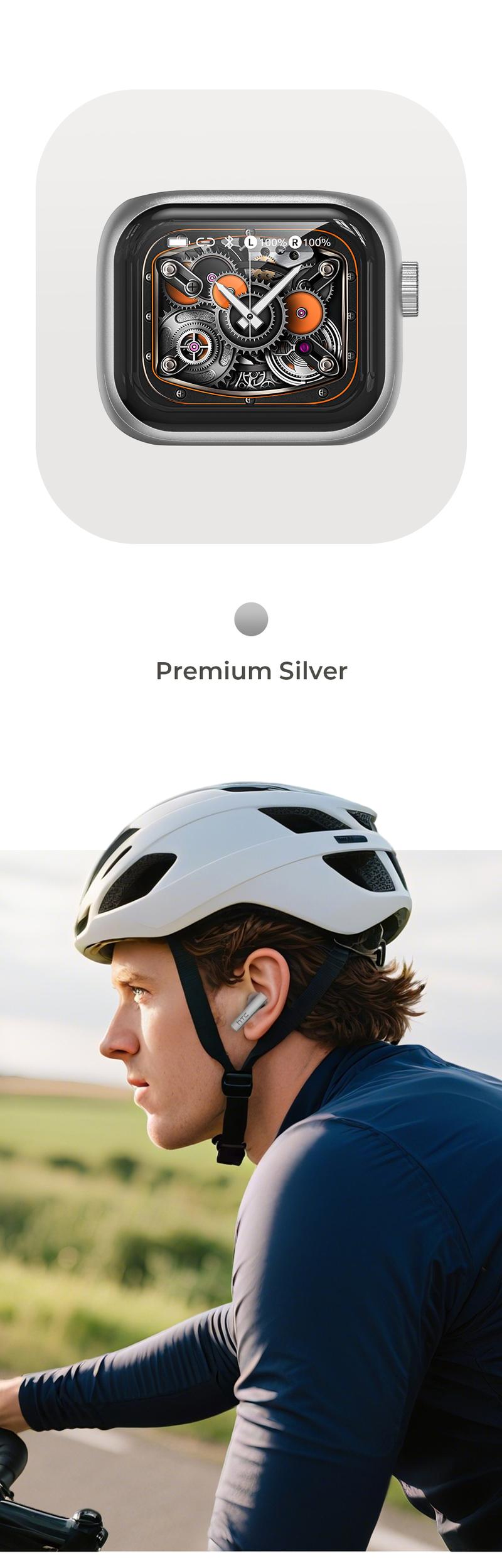 HTC NE40 Translation Bluetooth 6.0 Earphones LED Display High Fidelity Waterproof Wireless Earphones, Translation in 134 Languages With APP, TWS Touch Control Earbuds, Suitable for Office, Sports, Study and Audio Calls | Built-in Microphone | AI Earphones