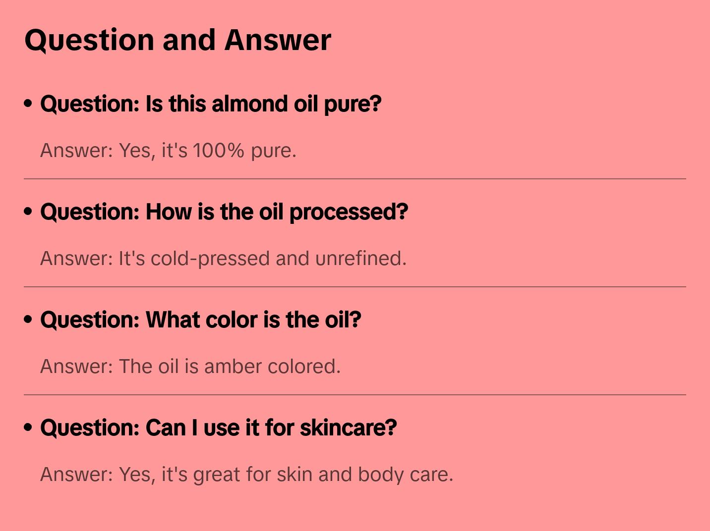 Organic Sweet Almond Oil