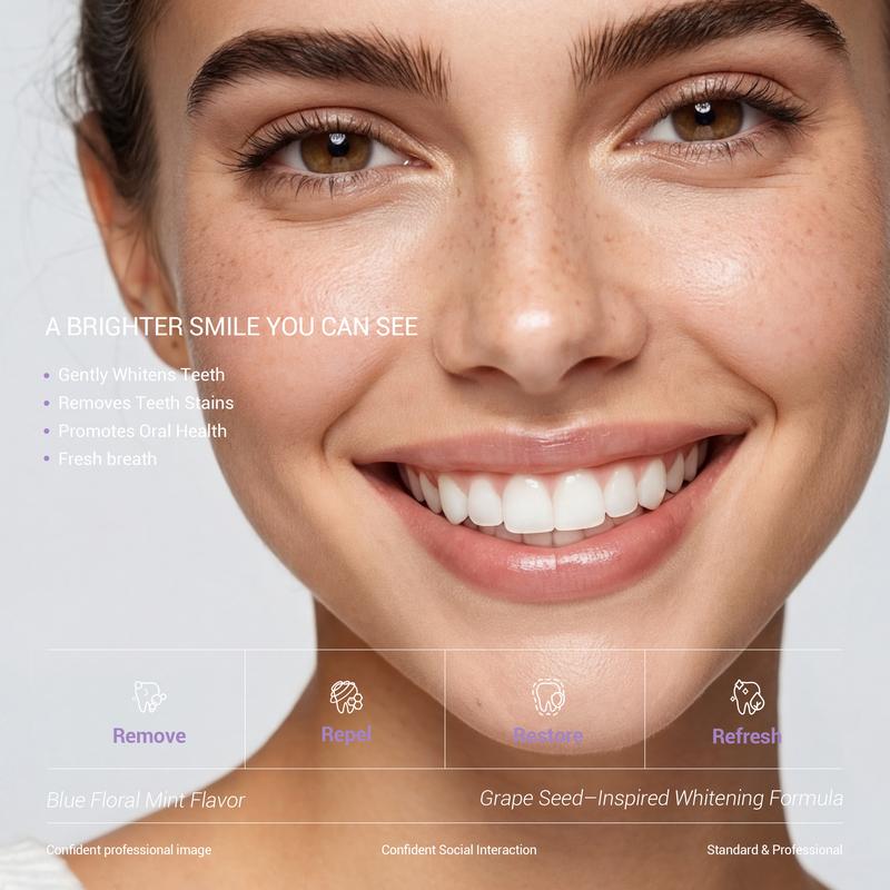 CEELIKE Grape Seed Toothpaste | Multi-Active Formula for a Fresh, Clean Brushing Experience and Daily Oral Care