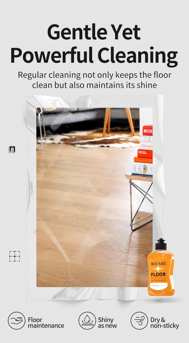 BOTARE Mop Soap - Enzyme-Powered Deep Clean, Quick-Dry, Pet/Kid-Safe, Works with Mops, Steam Mops & Sprayers - 17.6 Fl Oz Cleaner for All Floors