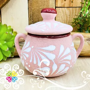 Pink Espiga Sugar Bowl