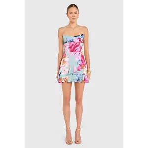 Amanda Uprichard Magnolia Romper in Daphne Floral