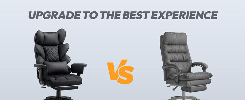 Dowinx Big and Tall Ergonomic Office Chair Executive Desk Chair with Pocket Spring Lumbar Support High-Back Adjustable Gaming Chair 3D Armrests&  Dual-Layered Backrest PU Leather Option