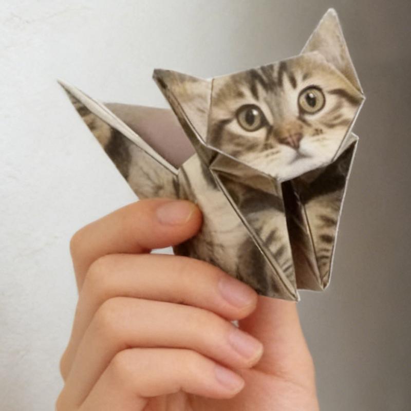 ihubei DIY Origami Cats Dogs Dinosaur Kit 150 Sheets, 3D Folding Craft Set Fun and Relaxing Handicraft Activity Cute Desk Decoration Perfect Gift for Kids Adults Pet Lovers Educational Toy to Improve Hand Eye Coordination Creativity and 3D Thinking Skills