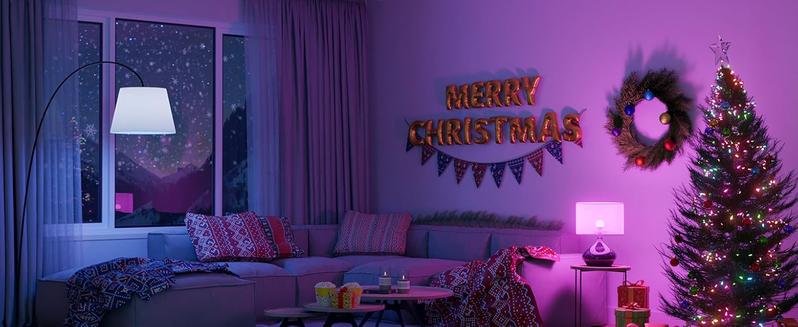 Lepro B1 AI Smart Light Bulbs - WiFi & Bluetooth RGBWW Color Changing LED Bulb Compatible with Alexa & Google Assistant, AI Generated Lighting LLM, AI Voice Control, Music Sync, 2.4GHz Only, 2 Packs