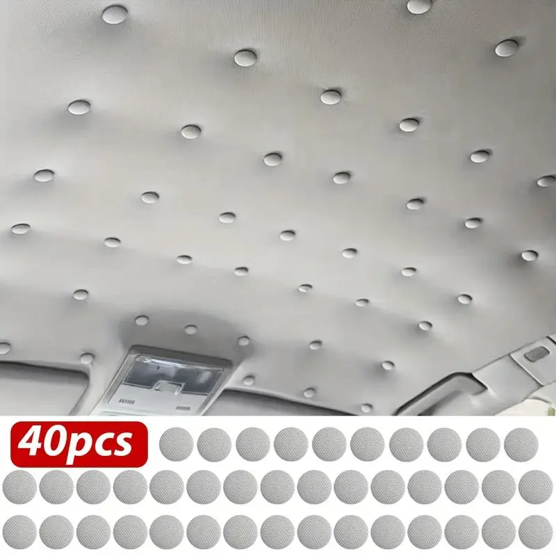 40-piece Car Roof Repair Kit, Quick Screw Connector, Easy Installation, No Glue Needed, with Nylon Lining Reinforcement for Car Roof Repair, Automotive Accessories, Car Accessory