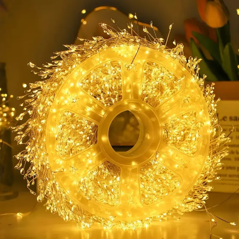 65.6ft LED Fairy Lights, 600 LEDs, USB Powered, Remote Control, Christmas Wedding Party Decorations, Twinkle Lights