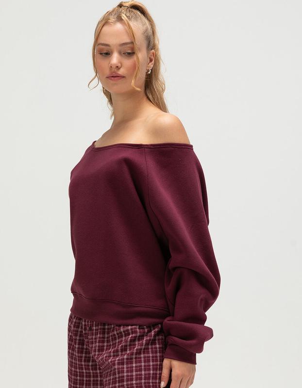 TILLYS Off The Shoulder Womens Sweatshirt