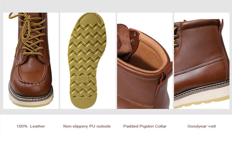 DieHard Men's Stylish Classic 6" SureTrack Soft Toe Leather Slip Resistant Durable Breathable Work Boot 84994 Shoe Footwear botas para hombres boots for men mens boots work boots DieHard Men's Stylish Classic 6" SureTrack Soft Toe Leather Slip Resistant Durable Breathable Work Boot 84994 Shoe Footwear botas para hombres boots for men mens boots work boots