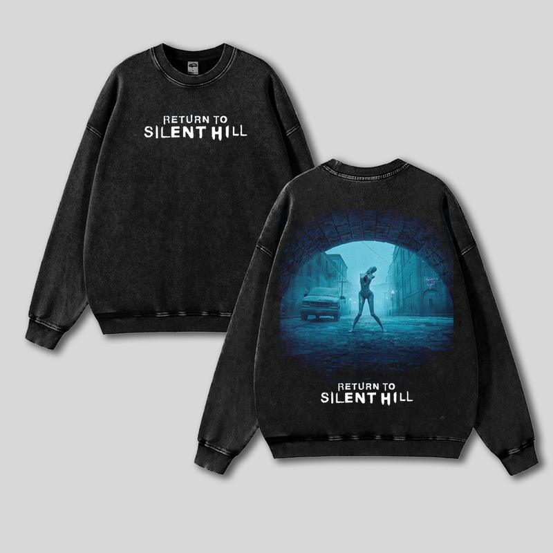 Return Silent Hill 2026 Movie Washed T-Shirt, tanktop, Sweatshirt Film Lover Tee, Cinema T-shirt, Men Gift, Movie Buff Apparel, Film Festival Wear, Cinema Fan Top