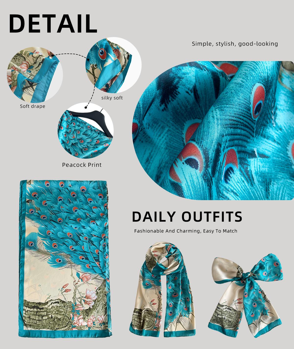 Women's Moomoo 2-Piece Cape Set with Scarf - Bohemian Floral Polyester Fibre Cover Up, Lightweight All-Seasons Beach Vacation Swimwear Accessory, Elegant Fashion Apparel