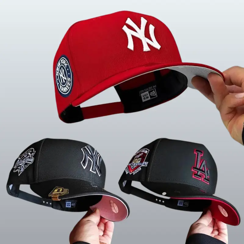 MLB New Era Yankees Dodgers Baseball Hat – 59FIFTY Fitted Snapback Cap, Unisex Urban Streetwear Style, Gorras de Béisbol Unisex, Vintage Sports Look, TikTok Trend USA 2026