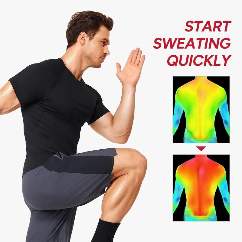 【LIVE】Nebility Men's Athletic Compression Short Sleeves Shirts High Elastic & Compression Wicking Workout Shirts for Enhanced Performance Summer Active Wear