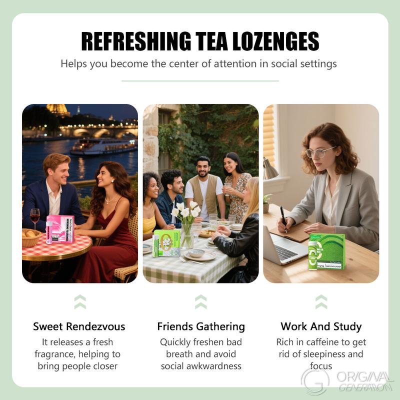 Refreshing Tea Lozenges (27g per bottle ,3 bottles in a carton ,81g for one carton)