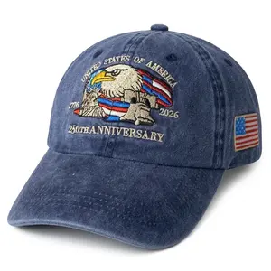 United States 250th Anniversary Hat, Embroidered 1776–2026 USA Heritage Cap, Vintage American Patriotic Dad Hat, Semiquincentennial Commemorative Gift Cap, Classic USA Eagle Embroidered Patriotic Hat, American Heritage 1776–2026 Anniversary Dad Cap