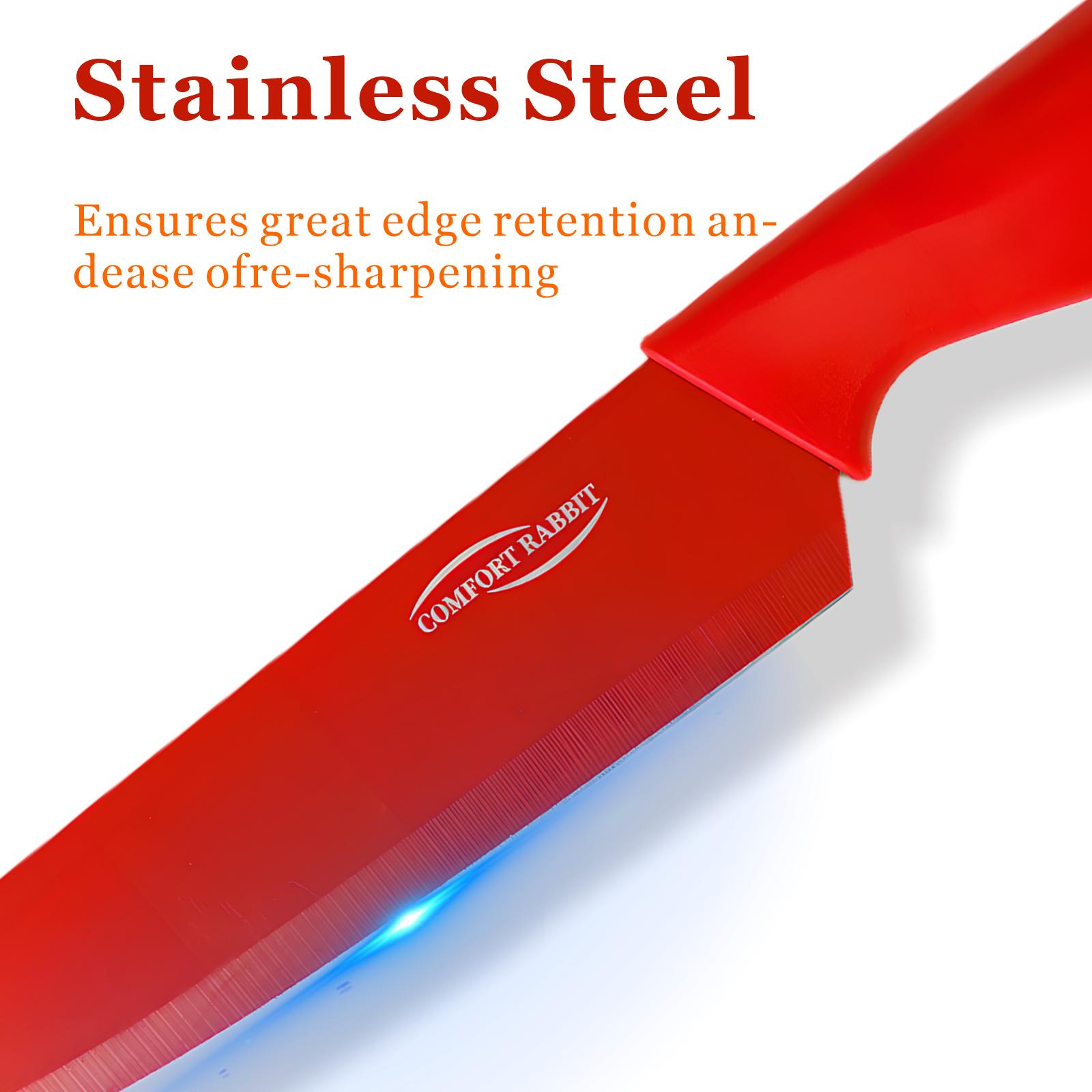 6-Piece Black Professional Kitchen Knife Set This set of knives features sharp blades and ergonomic handles, including ultra-sharp meat knives, perfect for professional chefs. Block Cutting Kitchenware Home Stainless Steel