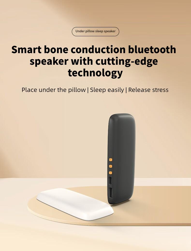 Under Pillow Speakers for Sleeping Bluetooth 6.0, 3D White Noise, Soft Immersive Sound Field, Pillow CD Player for Bedtime Music & Audiobooks, Headphone-Free Sleep Speaker, Volume Control & Sleep Timer, Side Sleeper Friendly, Compatible with Android & iOS