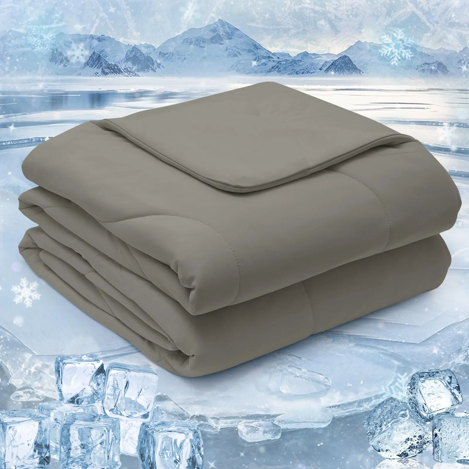 PHF Soft Blanket Throw - Lightweight Breathable Leisure Blanket for Hot Sleepers, Q-MAX>0.45 Body Heat-Absorbing Dual-Sided Cool Design, Machine Washable Bedding Ideal for Home & Travel Gift, Lightweight Breathable Blanket