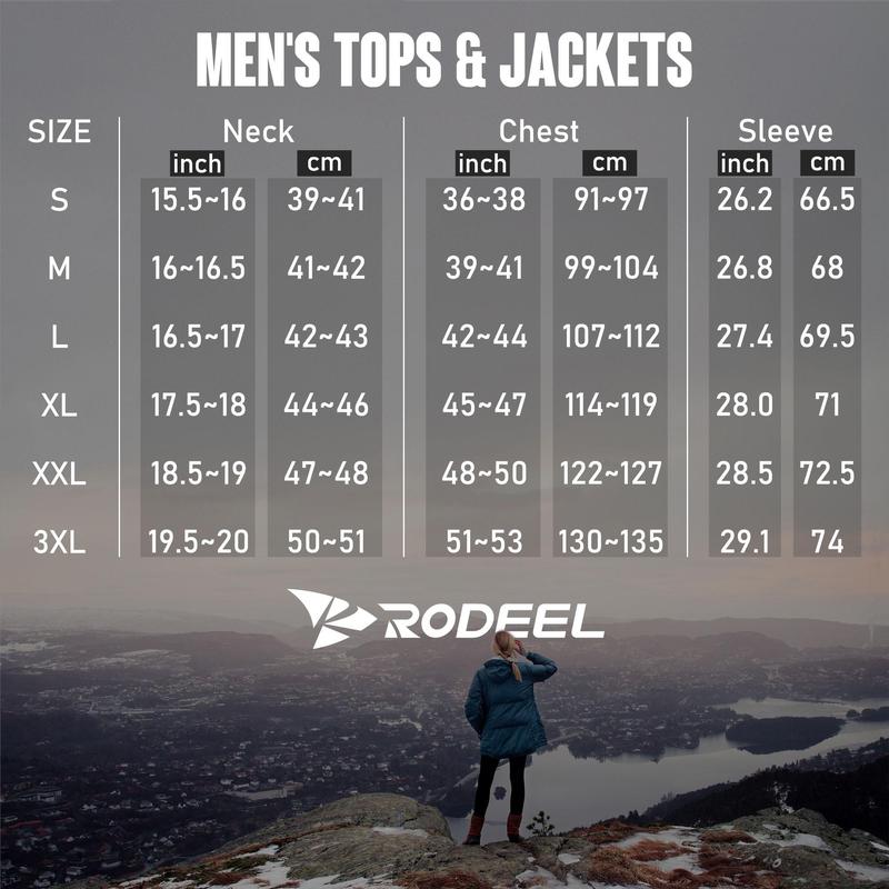 RODEEL 710 Waterproof Jacket with Storage Pouch Men High Visibility Lightweight Breathable Hooded Rainwear Durable Rain Coat Weatherproof Windbreaker For Outdoor Hiking Camping Fishing Boating Construction Landscaping Gardening, Holiday Gift