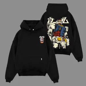 [Mobile Suit Gundam] RX-78-2 Gundam Hoodie Shirt Premium Cotton, Mobile Suit Gundam Fans, RPG Game Graphic Hoodie, Streetwear Hoodie Unisex Oversize Gift for RPG Game Lovers