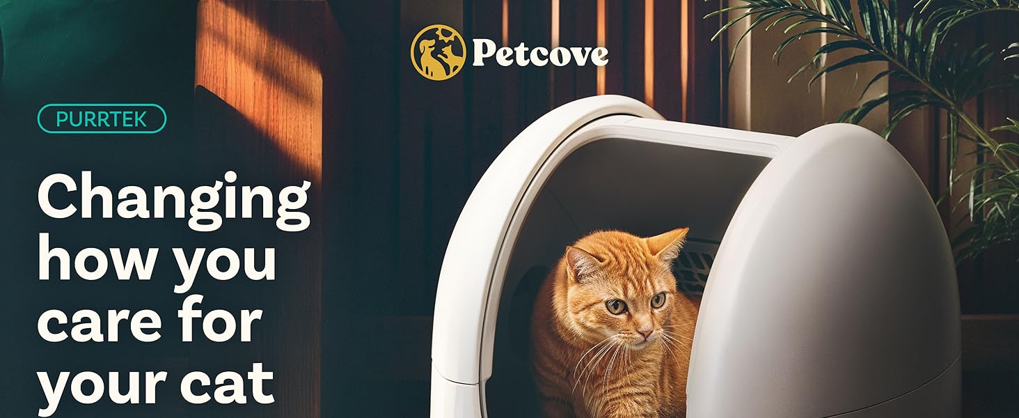 Petcove PurTek Max Self Cleaning Litter Box Extra Large Automatic Cat Litter Box with APP Control Smart Odor Blocking Spacious Design for Multiple Cats Petcove PurTek Max Self Cleaning Litter Box Extra Large Automatic Cat Litter Box with APP Control Smart Odor Blocking Spacious Design for Multiple Cats