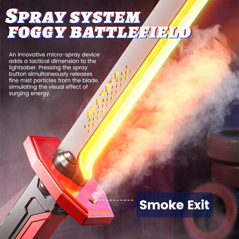 31.5" Cyberpunk Neon Sword with Dynamic LED Lights, Spark Effects & Motion-Activated Sound, USB-C Charging, Collectible Cosplay Toy for Anime Fans