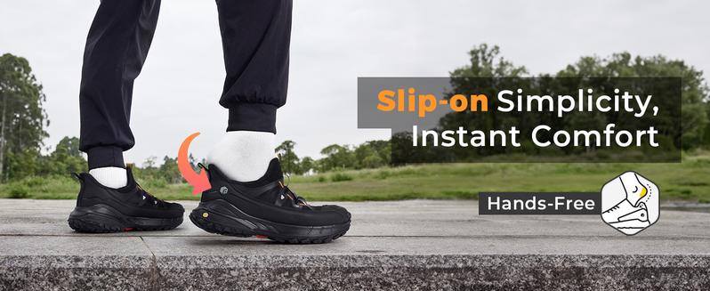 FitVille Men's Low-Top LugMax Hiking Shoes V5 outdoor run sneaker Sport Trail Running Runners Outdoorfun Fathersdaygift