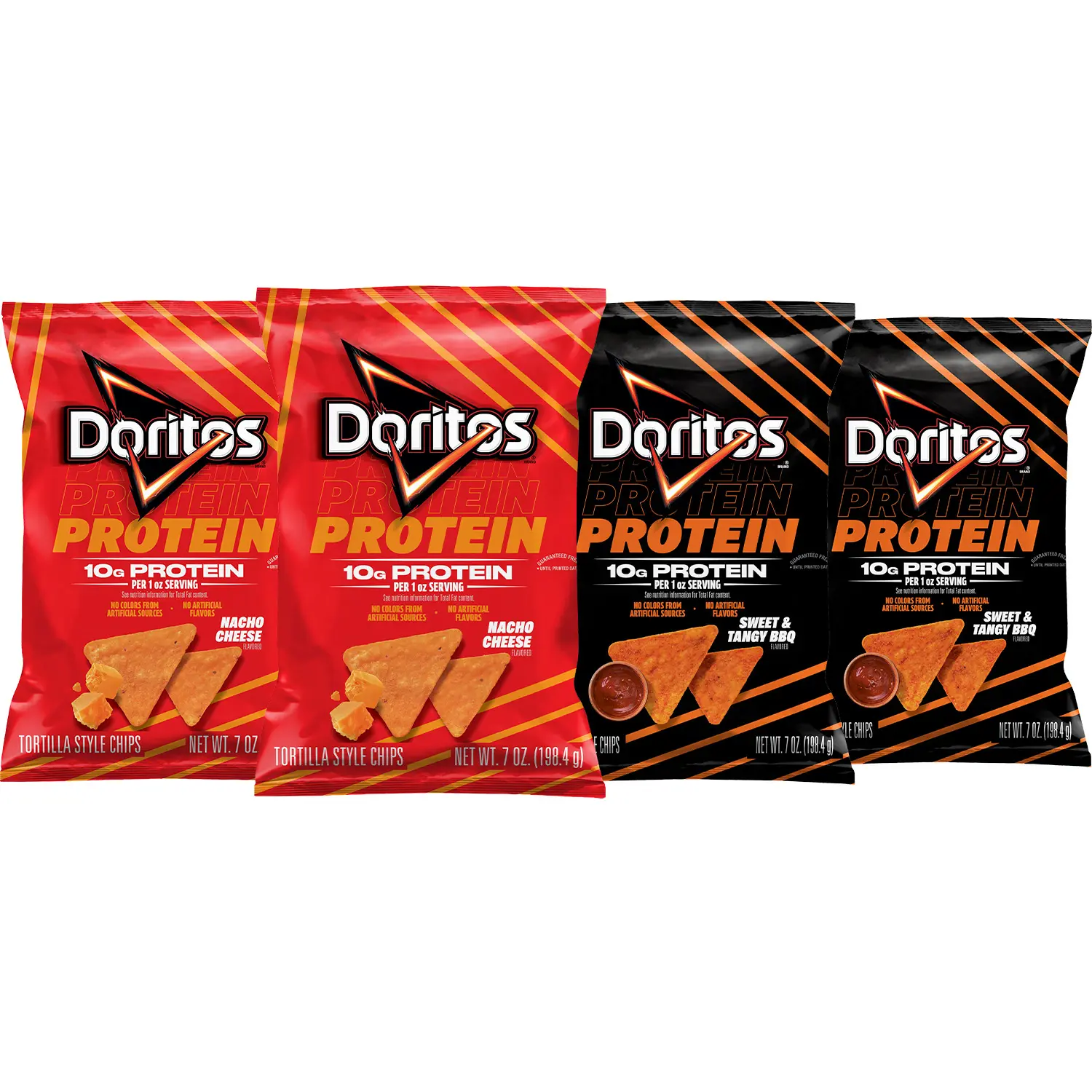 Doritos Protein Nacho Cheese and Sweet & Tangy BBQ Bundle