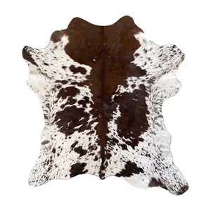 Calf Hair-On Hide Rug Exotic Speckled | Large Natural Shape 3' x 3'