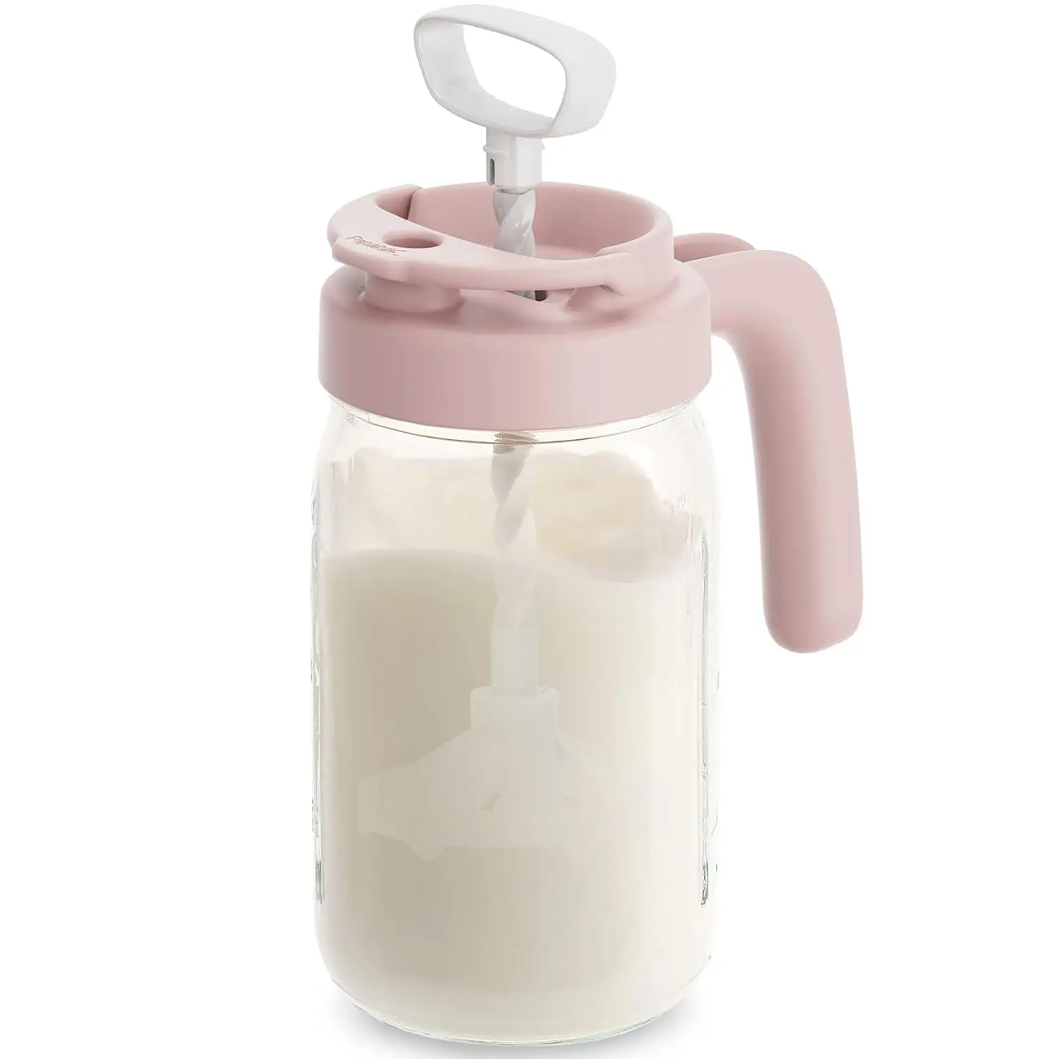 Papablic 24oz BPA-Free Non-Toxic Glass Formula & Breast Milk Mixing Pitcher, Clump-Free Mix, Heat & Cold Resistant, Secure Lid for Easy Pouring, Dishwasher Safe, Compatible with Mason Jars, Breast Milk Containers for Moms, #backtoschool