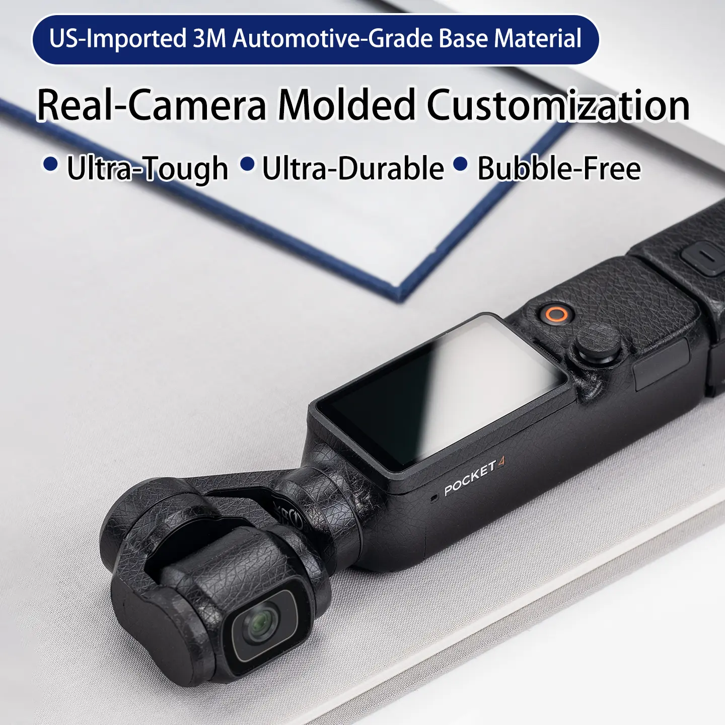 Custom Protective Skin for DJI Pocket4 Camera Body Decal, Real Machine Customization, 3M Material