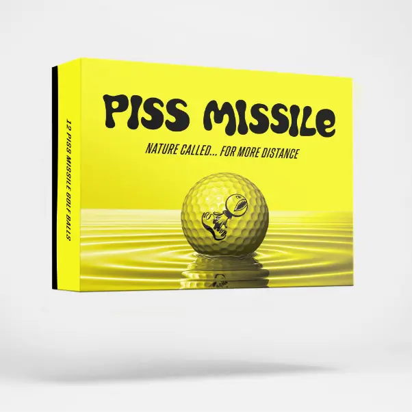 PISS MISSILE GOLF BALLS 12PK
