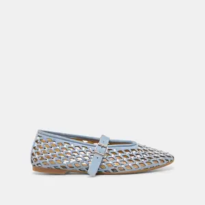 Dolce Vita MAVIN RHINESTONE BALLET FLATS BLUE SUEDE