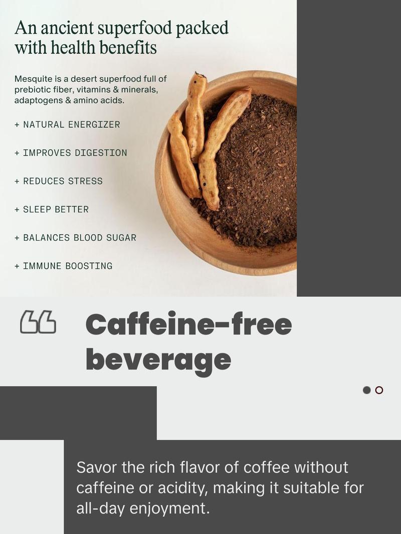 Kamana Mesquite Superfood Coffee Alternative (10oz) Beverage Flavor