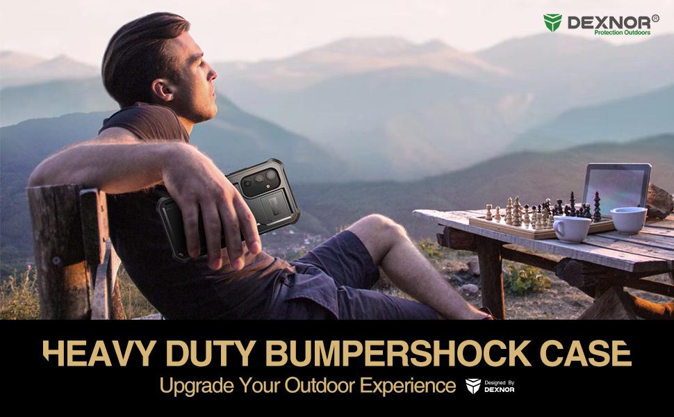 Dexnor Full Body Case for Samsung Galaxy A54 5G Case, [Extra Front Frame] Heavy Duty Military Grade Protection Shockproof Case Built-in Screen Protector and Kickstand for Samsung A54 5G