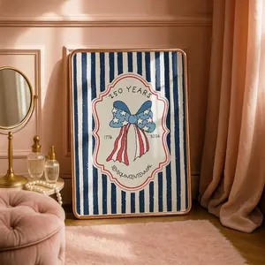 250 Years of Freedom Print USA 250th Anniversay Wall Art Patriotic Independence Day Poster 4th of July Print Unframed