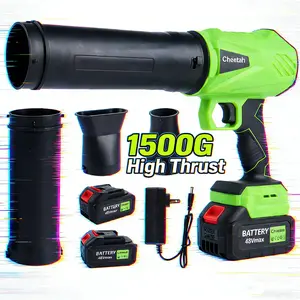 Cheetah 1500G Cordless Leaf Blower w/ 2x48V Batteries Turbo Jet Fan Lightweight Yard Blower for Leaves & Dust Perfect Christmas Gift for Dad