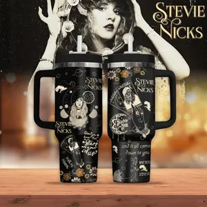 Stevie Nicks Music Custom Tumbler Cup 40 oz 20 oz Tumbler With Handle