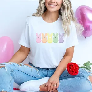 Candy Peeps Easter Shirt: Rainbow Bunny Tee, Rabbit Shirt
