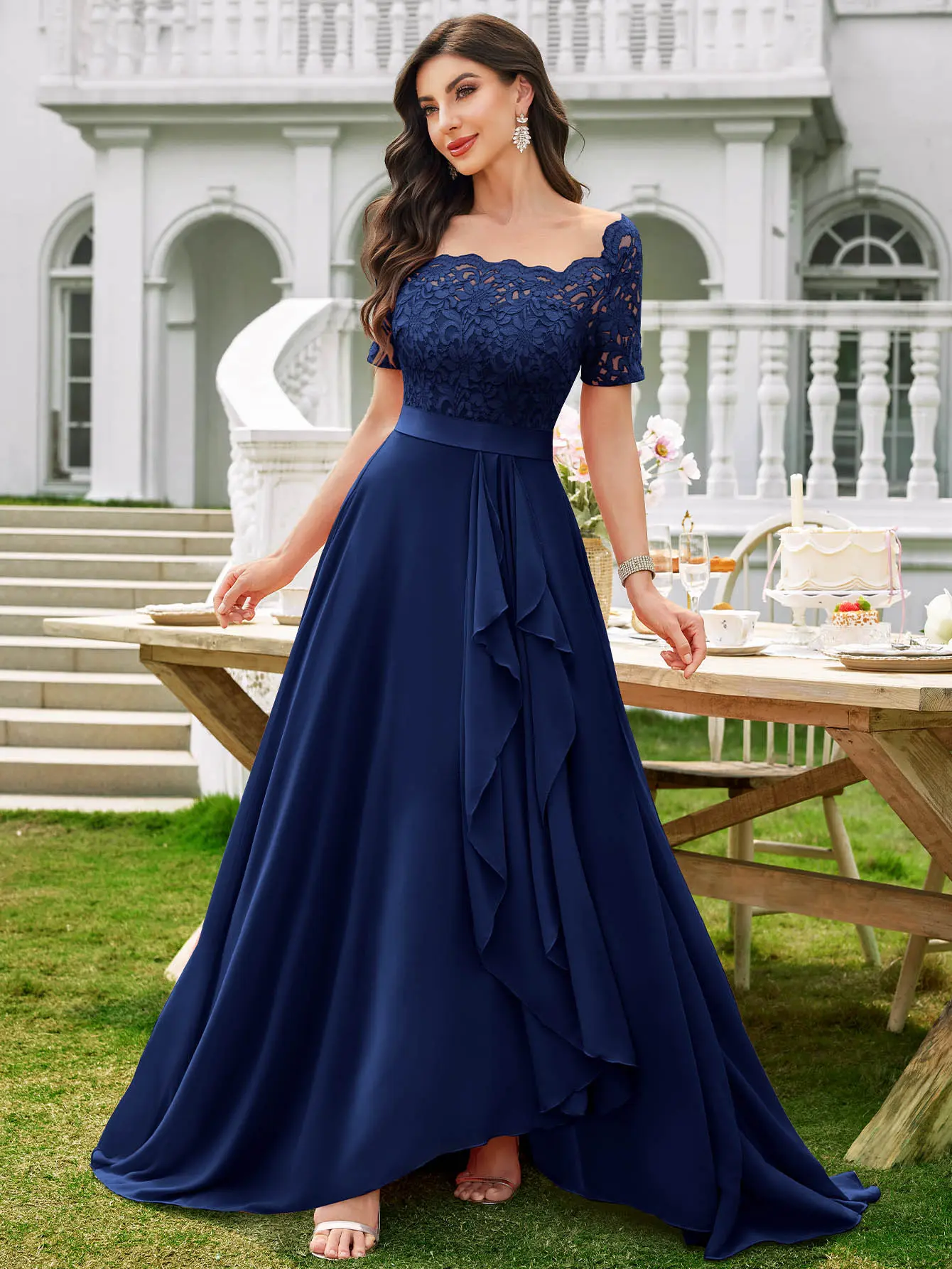 mermaid dress with slit Charming Mermaid Sweetheart Purple Jacquard Satin Slit Prom Dress  AB24120307  Lovedreamdress