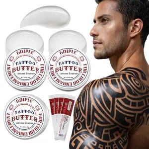 3 Counts Tattoo Aftercare Cream for Before, During, and After Tattoo Process - Scar Repair, Gel, and Protective Balm for New & Older Tattoos