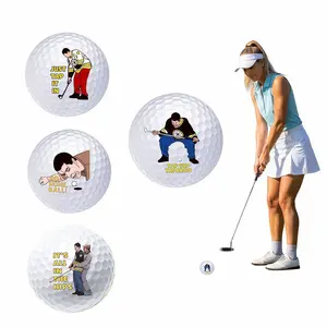Funny Golf Balls 4 Pack with Gift Box, Adult Humor Novelty Golf Balls, Unique Practice Balls, Gag Golf Gifts for Men, Dad, Boyfriend, Coworkers – Father’s Day, Christmas, Birthday